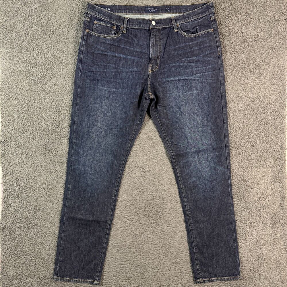 Lucky Brand Jeans Mens 40x34 Blue 410 Athletic Slim Stretch Dark Wash Denim